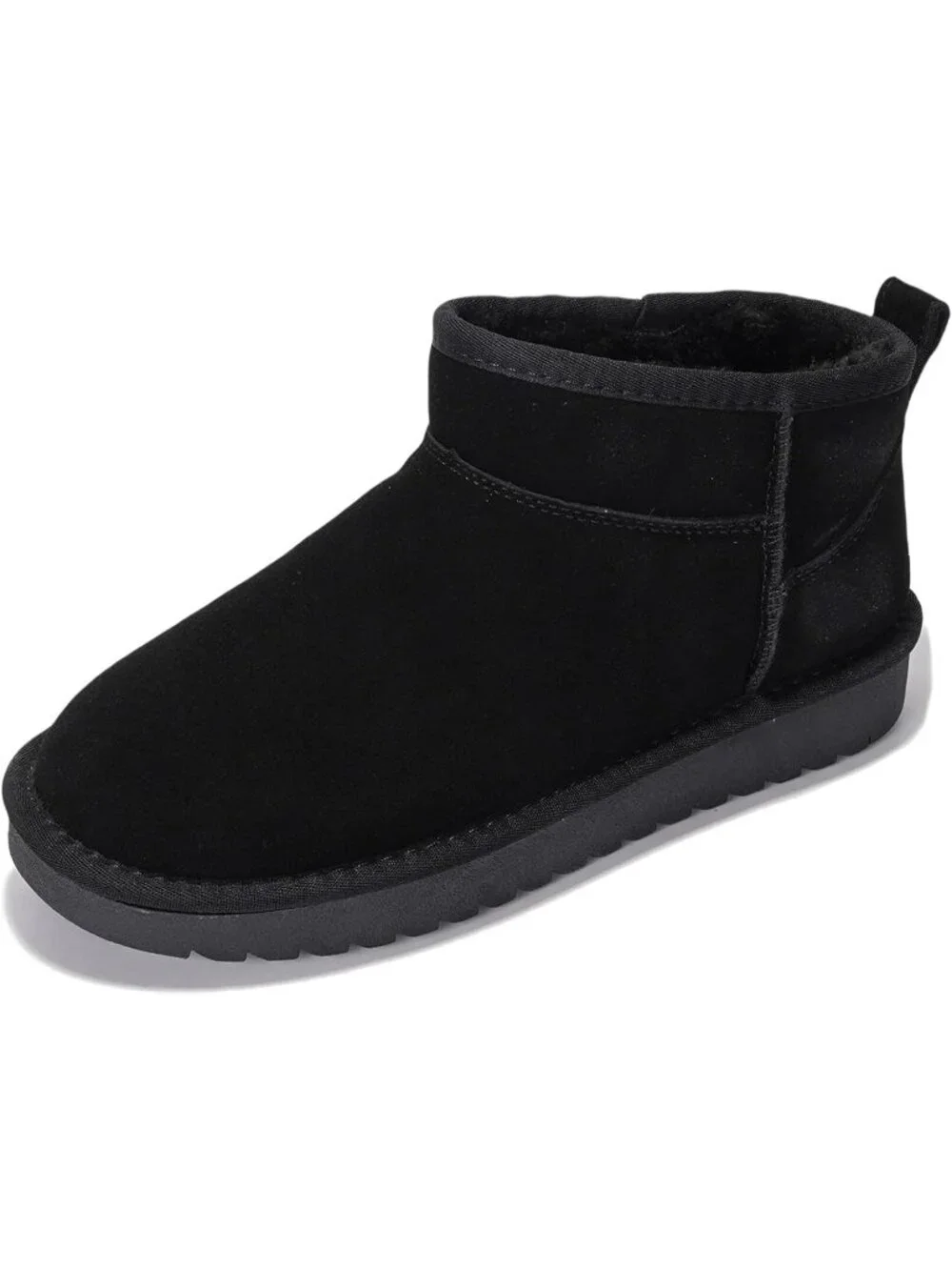Womens Black Suede Cloud Water Resistant Genuine Leather Comfortable Ankle Boots